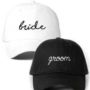 Bride & Groom Baseball Caps